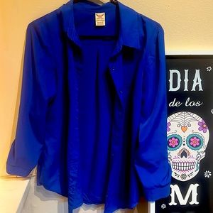 Faded Glory Royal Blue button Up